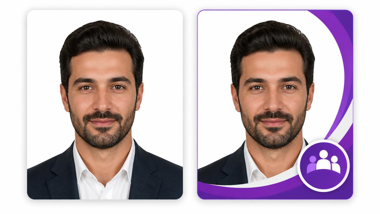 Antes e depois da personalização em um celular