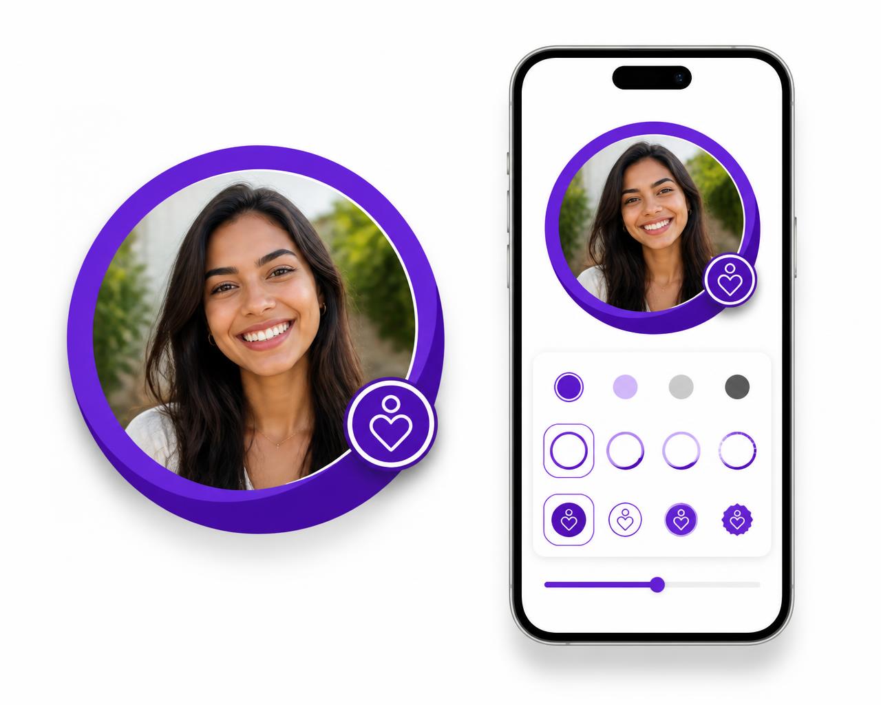 Retratos com molduras de campanha personalizadas